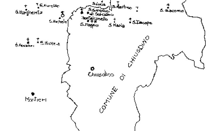 Comune di Chiusino old map